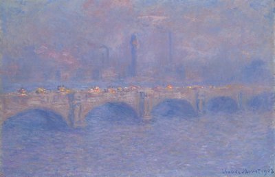 Waterloo-Brücke, Sonnenlichteffekt von Claude Monet