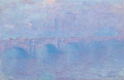 Waterloo-Brücke, Nebeleffekt von Claude Monet
