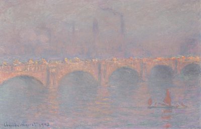 Waterloo Bridge, verschleierte Sonne von Claude Monet