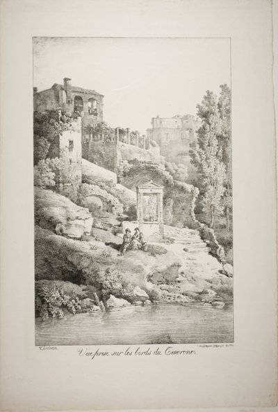 Ansicht von den Ufern des Teverone von Claude Thienon