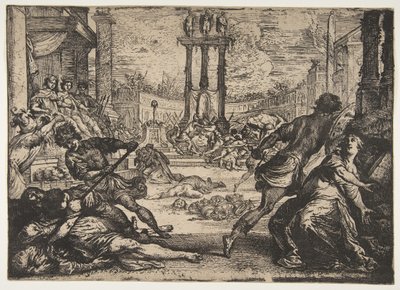 Ein Massaker durch das Triumvirat von Claude Vignon
