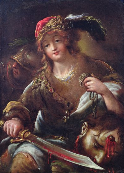 David mit dem Kopf von Goliath, ca. 1640 von Claude Vignon