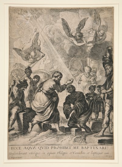 Die Taufe des Eunuchen von Claude Vignon