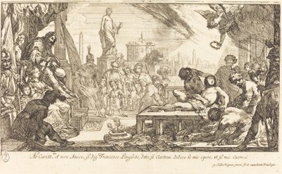 Das Martyrium des Heiligen Laurentius von Claude Vignon