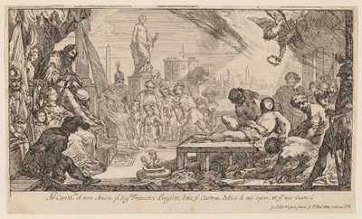 Das Martyrium des heiligen Laurentius von Claude Vignon
