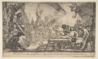 Das Martyrium des Heiligen Laurentius von Claude Vignon