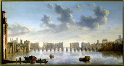 Alte London Bridge von Claude de Jongh