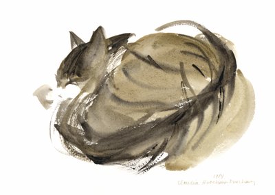 Schlafende Katze von Claudia Hutchins Puechavy