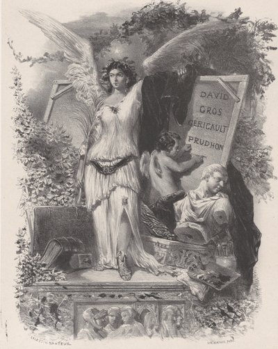 Zeitgenössische Künstler, ca. 1847 von Célestin Nanteuil