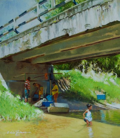Unter der alten Brücke von Colin Bootman