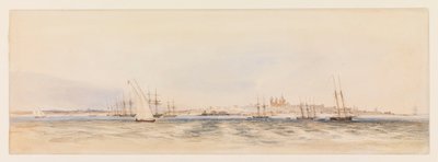 Hafen von Montevideo, ca. 1878 von Conrad Martens