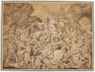 Antike Schlachtszene von Conrad Martin Metz