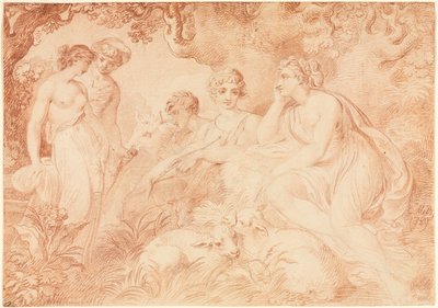 Hirten und Hirtinnen, 1789 von Conrad Martin Metz