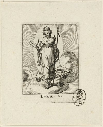 Luna, Platte sieben aus Der VII Planeten von Conrad Meyer