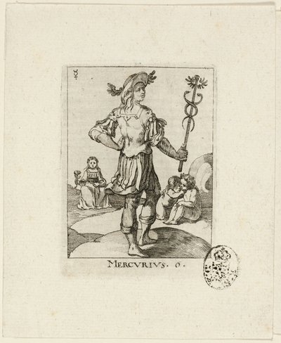 Mercurius, Platte sechs aus Der VII Planeten von Conrad Meyer