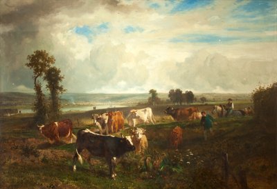 Landschaft, Les Hauteurs de Suresnes, 1856 von Constant Emile Troyon