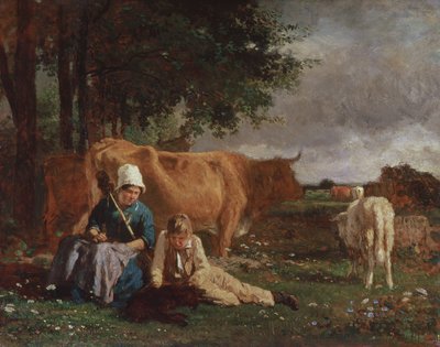 Pastorale Szene von Constant Emile Troyon