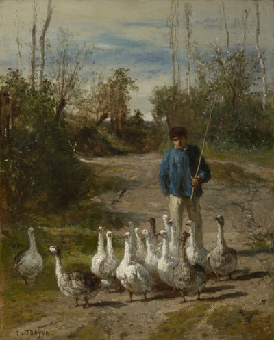 Der Gänsehirt, ca. 1850-55 von Constant Emile Troyon