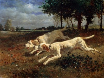 Laufende Hunde, 1853 von Constant Troyon
