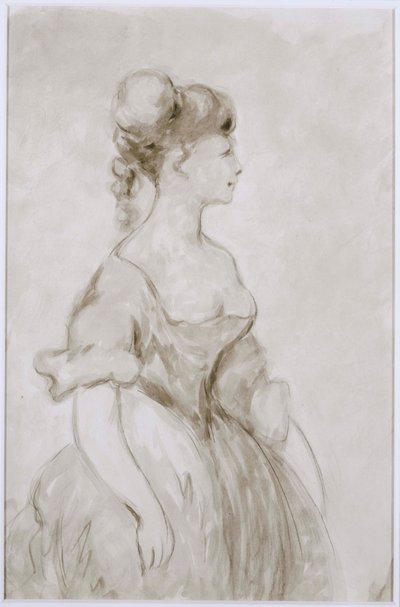 Dame in Krinoline von Constantin Guys