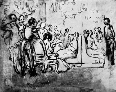 Salon, 19. Jahrhundert, 1930 von Constantin Guys
