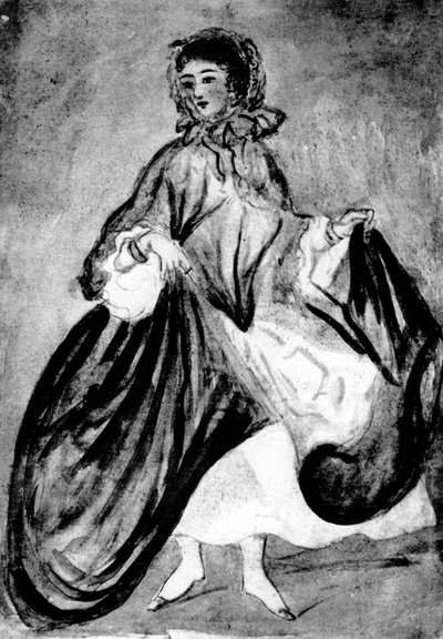 Studie einer Frau, 19. Jahrhundert, 1930 von Constantin Guys