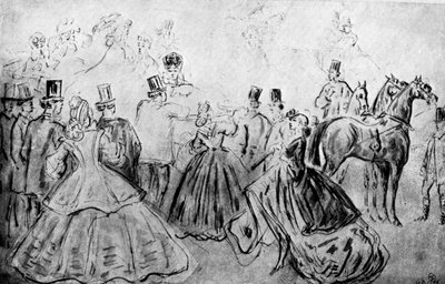 Die Promenade, 19. Jahrhundert, 1930 von Constantin Guys