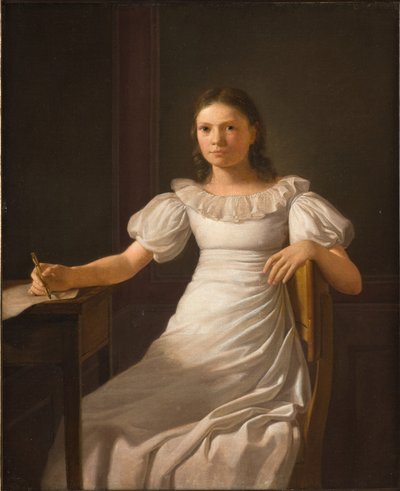 Die Schwester des Künstlers Alvilde von Constantin Hansen