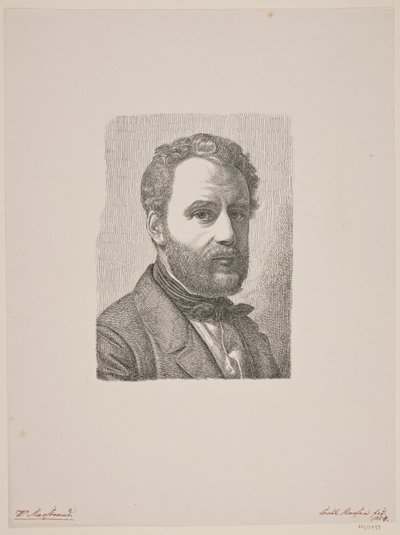 Porträt von Wilhelm Marstrand von Constantin Hansen