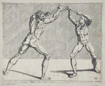 Zwei Fechter von Cornelis Bos