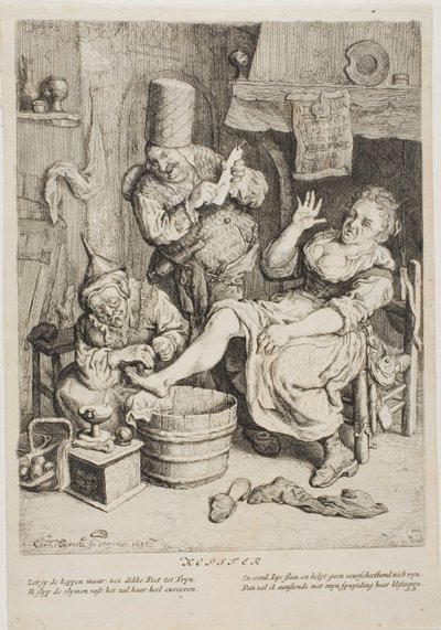 Der Schröpfer von Cornelis Dusart