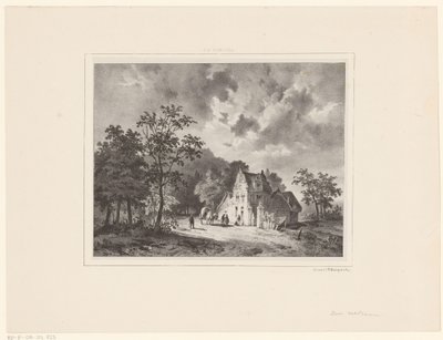 Haus in Landschaft von Cornelis Gerrit Verburgh