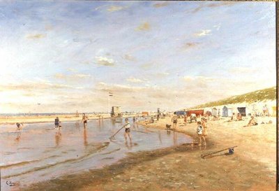Waten bei Ebbe von Cornelis Koppenol