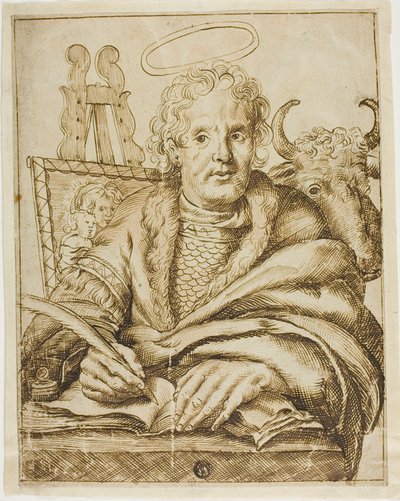 Der heilige Lukas von Cornelis Visscher