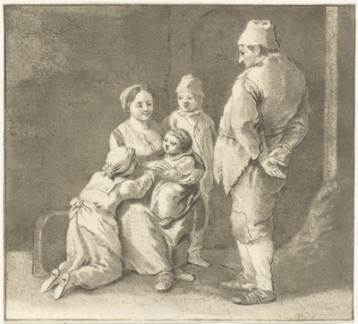Gruppe von Figuren von Cornelis van Noorde