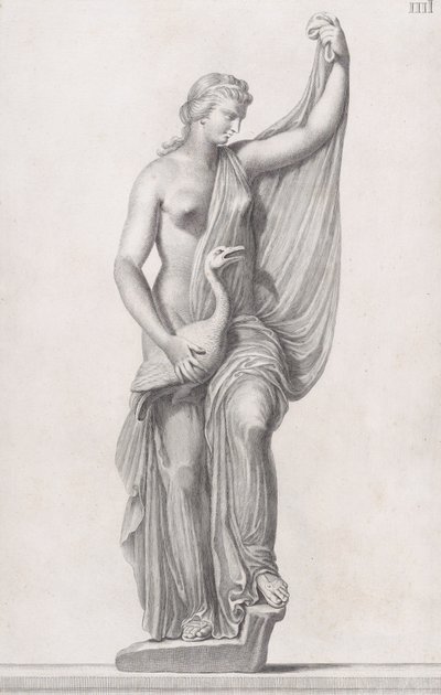 Statue von Leda und der Schwan, 1734 von Cosimo Mogalli