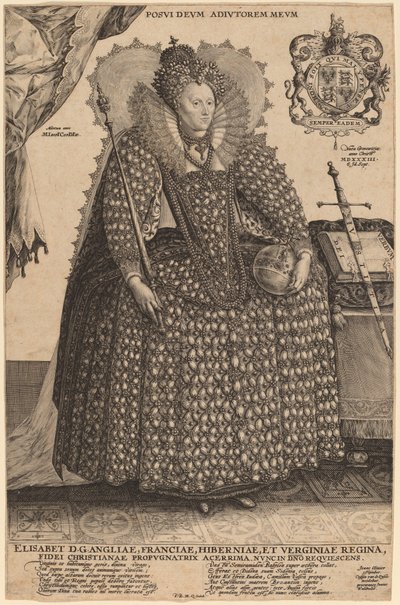 Elisabeth, Königin von England von Crispijn de Passe I