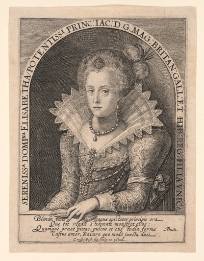 Prinzessin Elizabeth Stuart von Crispijn van de Passe I