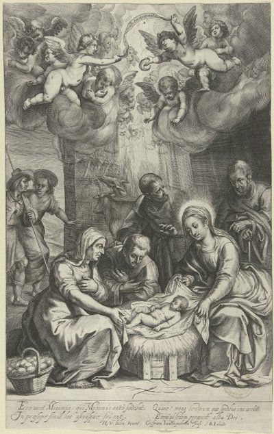 Anbetung der Hirten von Crispijn van den Queborn