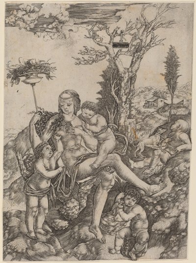 Allegorie der Mutter Erde von Cristofano Robetta