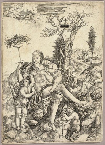 Eine Allegorie des Überflusses von Cristofano Robetta