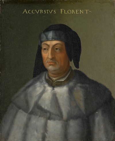 Porträt von Accursius, um 1560 von Cristofano dell Altissimo