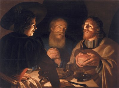Das Abendmahl in Emmaus von Cryn Hendricksz Volmaryn