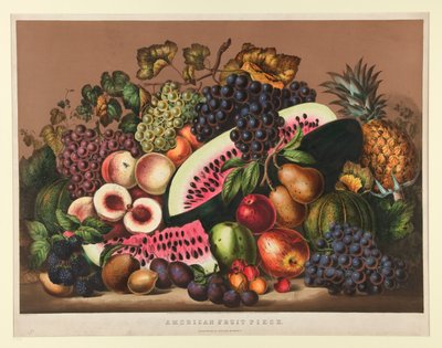Amerikanisches Fruchtstück von Currier and Ives