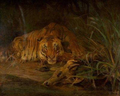Tiger und Beute von Cuthbert Edmund Swan