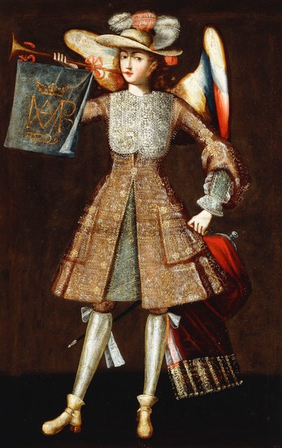 Erzengel mit Trompete von Cuzco School