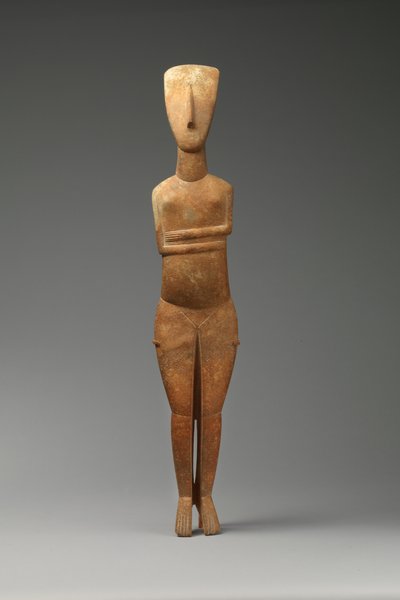 Weibliche Figur, 2600-2400 v. Chr. von Cycladic Cycladic