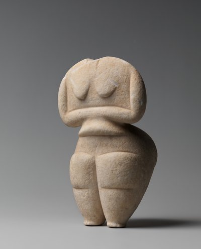 Endneolithische weibliche Figur, 4500-4000 v. Chr. (Marmor) von Cycladic Cycladic