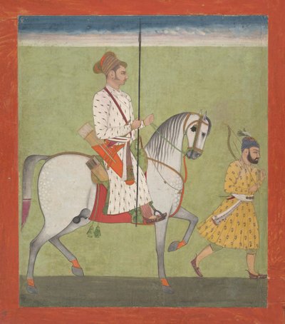 Jhujhar Singh zu Pferd von Dalchand