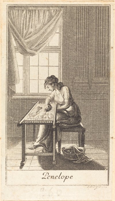 Penelope von Daniel Berger after Daniel Nikolaus Chodowiecki